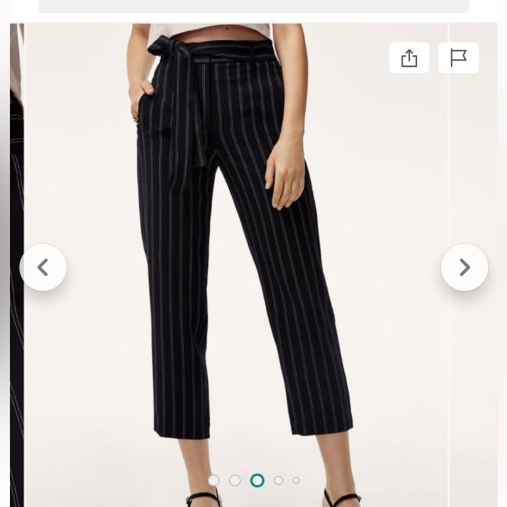 Wilfred Black Striped Trousers
